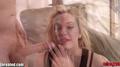 Screenshot Blonde Bailey Chokes With Cum, Coughing And Greedily Sucking Again.