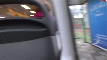 Screenshot With A Friend On The Bus Showing Boobs And Sucking Dick - Lena Loch 720, Homemade Porn, Anal, Blowjob, Public
