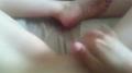 Screenshot Cumshot. Girl Masturbating Her Young Shaved Pussy And Gets An Orgasm.