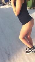 Screenshot Girl In Panties On The Street In Winter