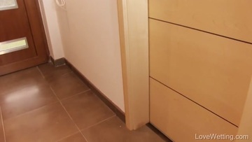 Screenshot Peed In Blue Jeans {at The Door Of The Toilet}