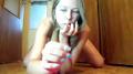 Screenshot Webcam Solo: Girl Rubs Her Pussy in the Hallway