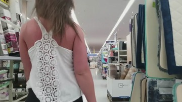 Screenshot Mature Mommy In The Walmart - Big Tits And Public Masturbating