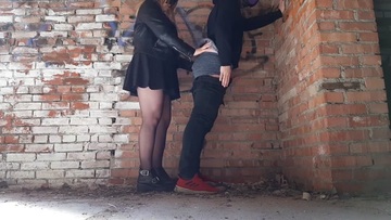 Screenshot Having Sex Guy's Booty In An Abandoned Building (pegging)