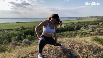 Screenshot Gets Laid A Fit Nice Girl Right During Training Outdoors