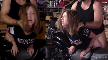 Screenshot "please Cum in my Ass" Biker Babe Lets me Fuck her Perfect Ass Bent over my Motorcycle PAINAL (Free)