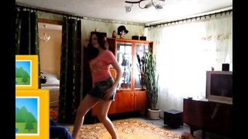 Screenshot Inna a student from Kharkov dancing striptease 