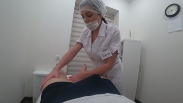 Screenshot Foot Massage Ended with a Hot Blowjob from a Cute Nurse
