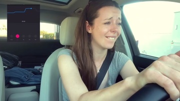 Screenshot Cumming  Hard in a Starbucks Drive thru