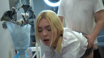 Screenshot The HOT Blonde Schoolgirl did not Pass the Exam! I took her PUSSY!