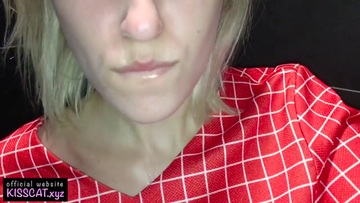 Screenshot Public Agent Sex with Russian Teen in Mc'Donalds Toilet & Cum on Tits / Kiss Cat