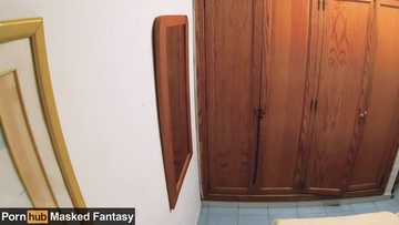 Screenshot Slave in the wardrobe gets my cock deep in her ass with cum in her mouth - BDSM anal Maledom