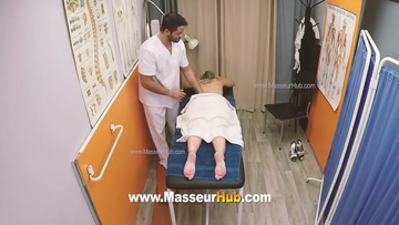 Screenshot Ukrainian milf goes to the masseur for some ailments. The masseur fucks her and cums in her mouth