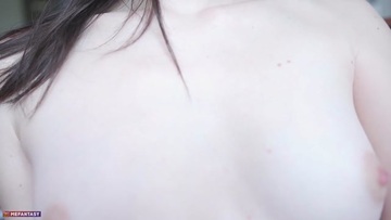 Screenshot Cute Girl Fingering Her Small Slimy Pussy
