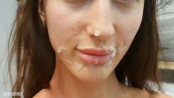 Screenshot First my lover fucked me and cum on my face and then my husband fucked me too