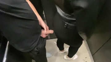 Screenshot She Did Not Notice How I Got A Dick In The Elevator And Started To Seduce Her But It All Ended Up Wi