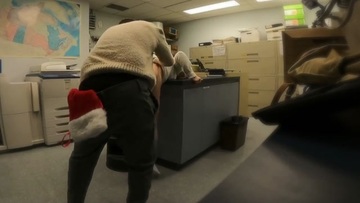 Screenshot CAUGHT fucking my boss in the storage room at office Christmas party