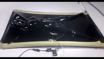 Screenshot latex vacbed orgasm with vibrator and e-stim