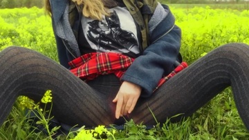 Screenshot We went with a friend to the forest and she decided to masturbate in nature.