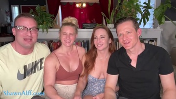 Screenshot Couple swap and double facial for muscle mommies