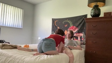 Screenshot Free Use Home: catching roommate with my panties!