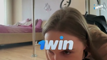 Screenshot My boyfriend fell off the pole and I gave him a FIRST AID. POV blowjob cum in mouth