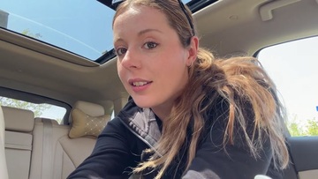 Screenshot Trying out the biggest toy I've ever owned in the backseat of my car!!