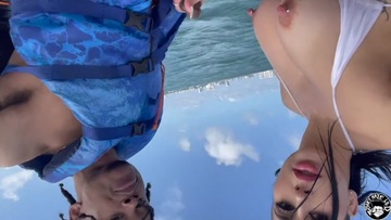Screenshot lil d klaps Valerie kay on a jetski
