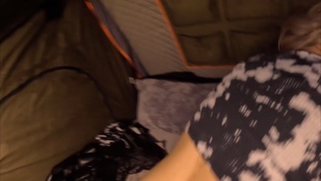 Screenshot Slutty stranger seduces me in her tent while my gf is asleep - Venessas Butt