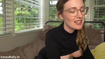 Screenshot ASMR JOI * Horny Masseuse starts Humping your Leg during a Massage * Emma Ruby