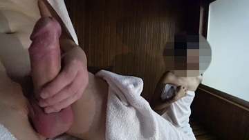 Screenshot SAUNA ADVENTURE: I'm alone with a dirty milf. She made me cum
