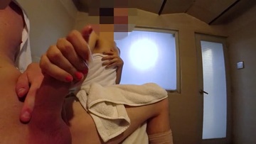 Screenshot SAUNA DICK FLASH: I'm alone with a dirty milf. She milked my cum