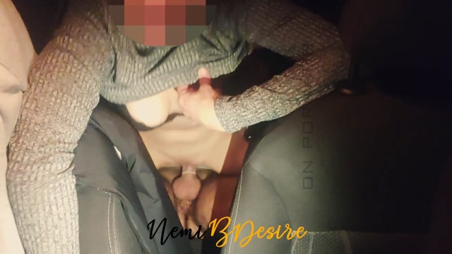 Screenshot A cheating wife has sex in a car with her coworkers: one films it, while the other cums in her mouth