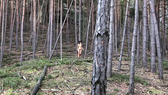 Bildschirmfoto Girl in the Woods: Wild and ready for adventure.