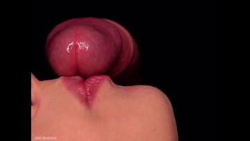 Screenshot CLOSE-UP: The best dirty hole for your cum! Use my cum catcher! Hot blowjob with ASMR - sucking cock